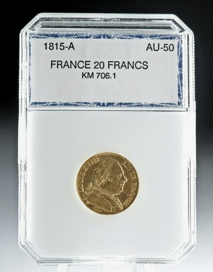 France 1815 20 Gold Francs - 6.5 g