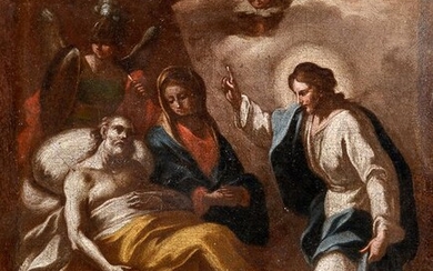 Francesco Solimena (1657 - 1747) [Cerchia di] - Transito di San Giuseppe