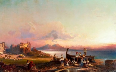 Franz Unterberger (Belgium,Austria,1838-1902) oil painting antique