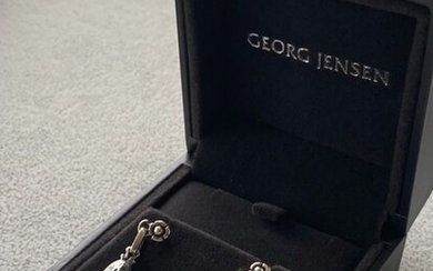 Georg Jensen - 925 Silver - Earrings Garnet