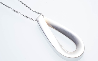 Georg Jensen necklace with sterling silver chain (2)