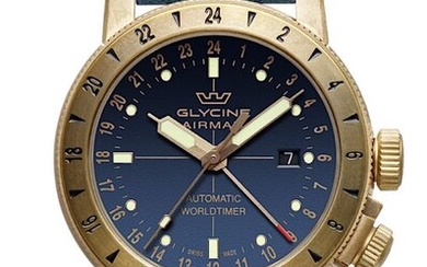 Glycine - Airman 44 Worldtimer Bronze GMT Datum Automatik - GL0167 - Men - 2011-present