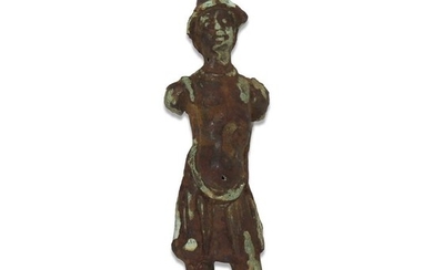 Greek warrior statuette (1) - Bronze - 19th century