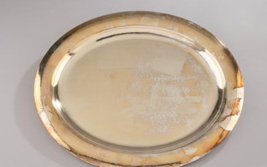 A large sterling silver oval tray, Adolf Mogler, Heilbronn, c. 1930