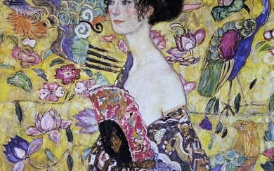 Gustav Klimt (1862-1918) - Dame mit Fächer