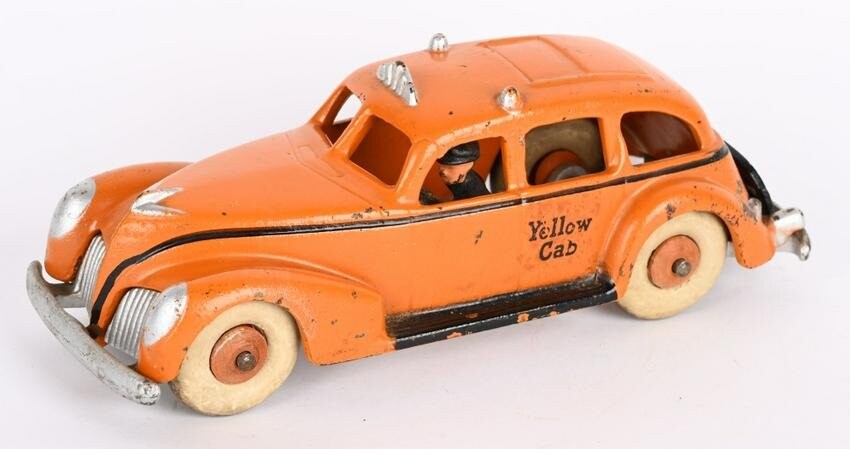 HUBLEY CAST IRON YELLOW TAXI CAB