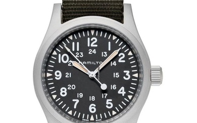 Hamilton Khaki Field H69439931 - Khaki Field Black Dial Matt Stainless Steel Men's Watch