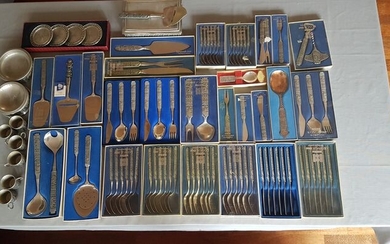 Hardanger Kinsavik Norway - Forks, Knife rests, Spoons (106) - Historicism - Pewter/Tin - Kongetinn