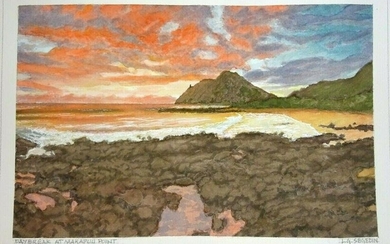 Hawaii Painting Daybreak at Makapuu Point Segedin #140