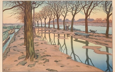 Henri Rivière (1864-1951) L’Île des Cygnes....