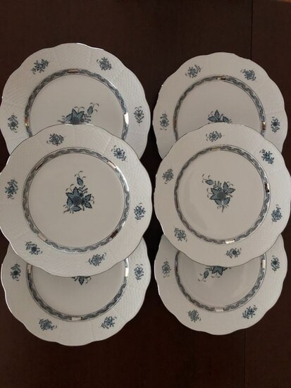 Herend - 28,5 cm! Dinner set for 6 (6) - Porcelain - Apponyi ATQ3-PT