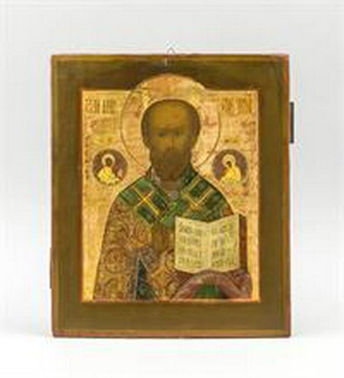 Ikone des heiligen Nikolaus, Russland, 19. Jh.
