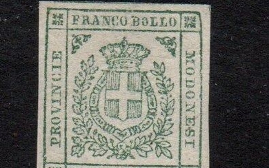 Italian Ancient States - Modena 1859 - 5 cents green - Sassone N. 12