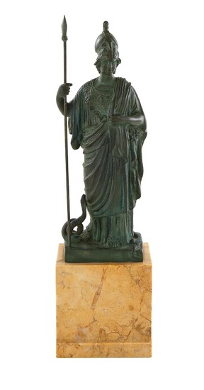 Italian bronze Athena (Minerva) Giustiniani, after the Antonine Roman