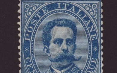 Italy 1876 - Kingdom of Italy - 25 cents Umberto - Sassone N.40