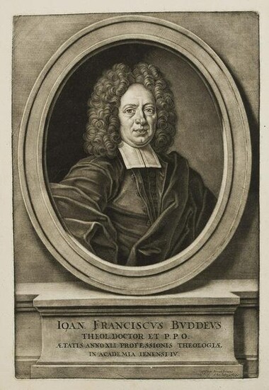J.WEIGEL (18th), Portrait of J. Buddeus (1667 -1729 )