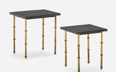 Jacques Adnet, attribution, Nesting tables, pair