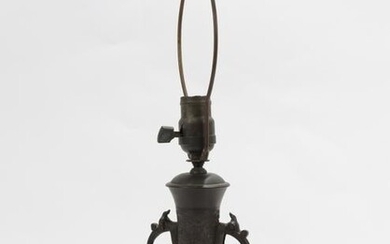 Japanese Bronze Vase Form as Lamp