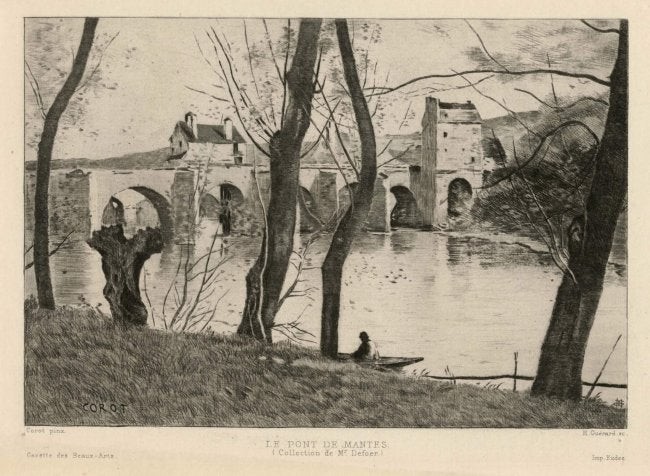 Jean-Baptiste Corot Le Pont de Mantes