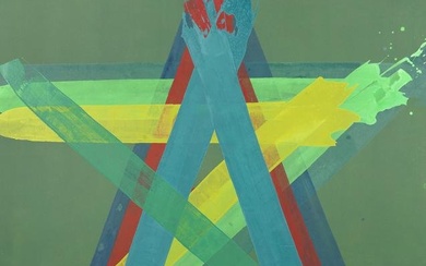 John Copnall (British, 1928-2007) Untitled (Green Star) (unframed)