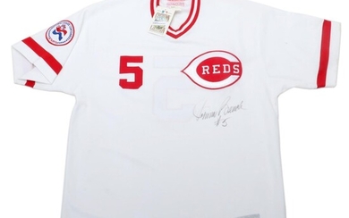 Johnny Bench Autographed Cincinnati Reds Baseball Jersey