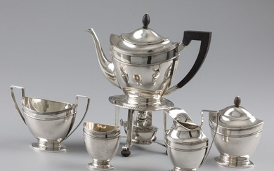 Kempen Begeer & Vos / J.M. van Kempen & Zn 1923/24 - Tea service (6) - .833 silver
