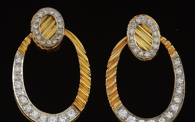 Ladies' Vintage Pair of "Two-in-One" Earrings