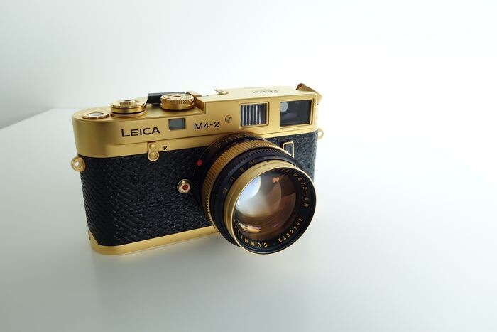 Leica Gouden M4-2+ Summilux-M 50mmF1.4 (serial 100-0924)
