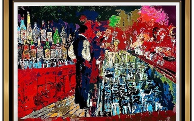 Leroy Neiman Chicago Key Club Bar Color Serigraph Hand Signed Artwork Painting