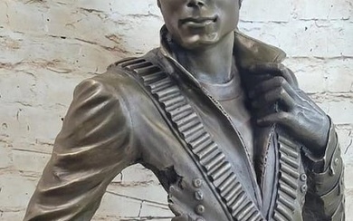 Limited Edition Original Michael Jackson Bronze Sculpture By Aldo Vitaleh - 40lbs