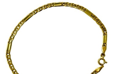 Link bracelet - 18 kt. Yellow gold