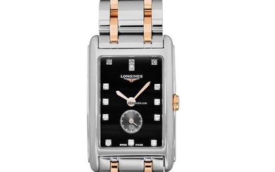 Longines DolceVita L52555577 - DolceVita Quartz Black Dial Stainless Steel Ladies Watch
