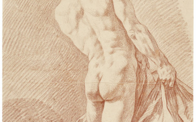 Louis-Jean-François Lagrenée (Paris 1725-1805), Male nude seen from the back
