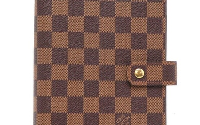 Louis Vuitton Agenda MM Women's Notebook Cover R20240 Damier Ebene