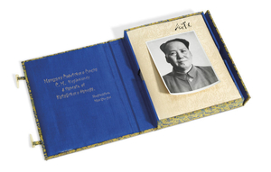 MAO ZEDONG (1893-1976). Signed photo album presented to Semyon Mikhailovich Budenny, Marshal of the Soviet Union. [China, 1950s, after 1952].