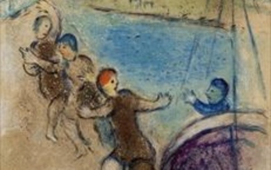 Marc Chagall_Le jeunes gens de Méthymne, from 'Daphnis and Chloé'