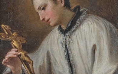 Mariano Rossi: Portrait of St Luigi Gonzaga during Meditation