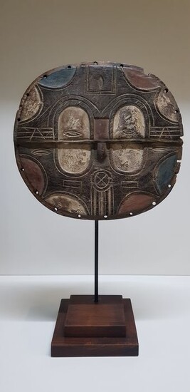 Mask - Wood - kidumu - Teke - Congo - 34 cm