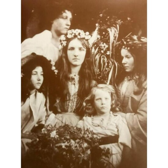 May Day, Victorian Era Girls Photo Print