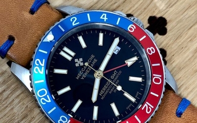 Meccaniche Veneziane - Automatic Watch Nereide GMT 2.0 with 2 Straps - Diaspro Classico - Men - BRAND NEW
