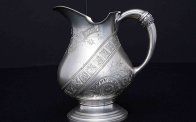 Milk jug, Water jug - .800 silver - Wilhelm Binder - Germany - Early 20th century