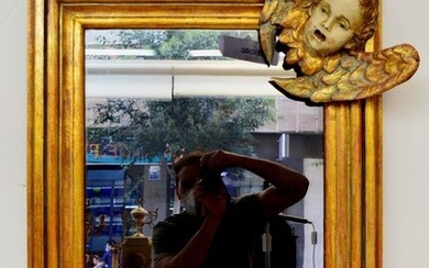 Mirror with putti