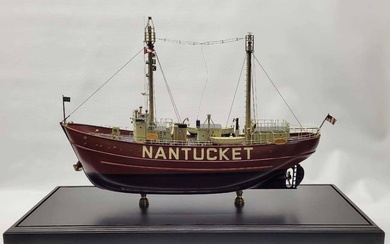 Nantucket Lightship model in case