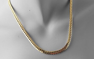 Necklace in yellow gold 750 thousandths with English stitch 14 g.