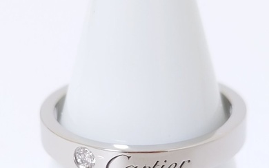 No Reserve Price - Cartier - Ring - Engraved Platinum