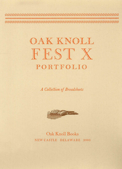 Oak Knoll Fest 1994: The Poster Collection, one of 50 sets, 10 posters, New Castle, De., 1994 & 2 others for 1995 & 2003 and some ephemera (4)