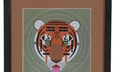 Offset Lithograph after Charley Harper "Cool Carnivore," 21st Century