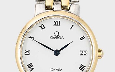 Omega - A steel and gold plated 'de Ville' wristwatch