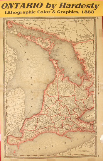 Ontario Map by Hardesty #59635
