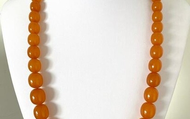 Outstanding Unique Antique Amber Necklace made from